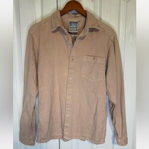Tan Jungmaven button-up shirt in like new condition. Size Medium. Hemp